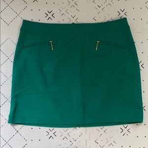 EMERALD GREEN MINI SKIRT